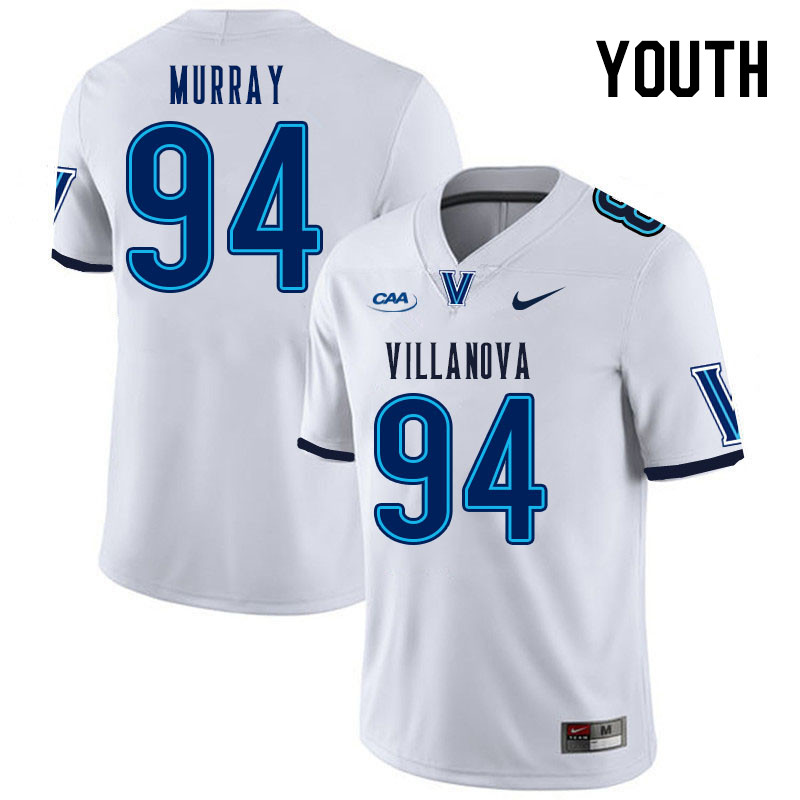 Youth #94 Ivan Murray Villanova Wildcats College Football Jerseys Stitched Sale-White - Click Image to Close